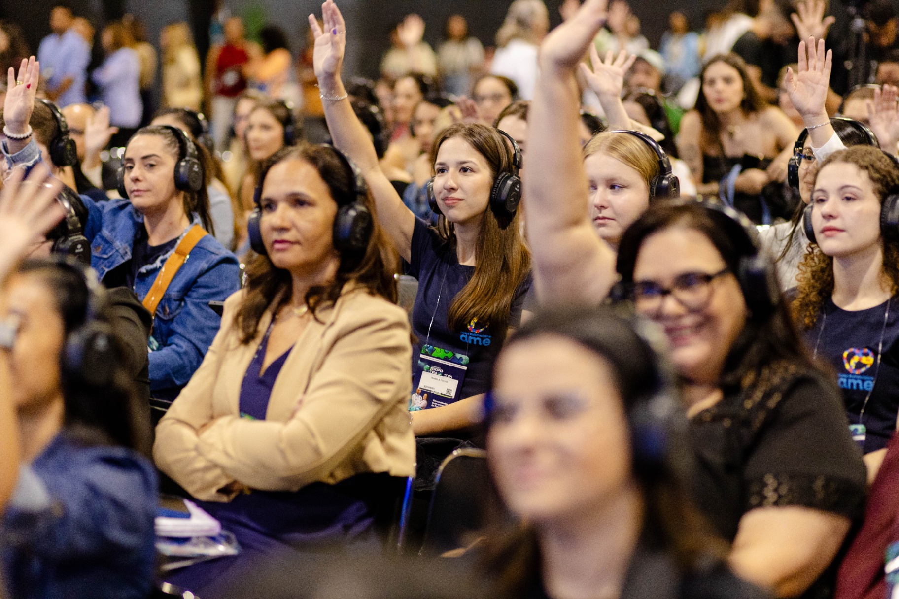 Participantes interagindo durante palestra do Congresso ExpoTEA